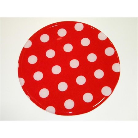 ANDREAS Red or White Dots Round Silicone Mat Jar Opener trivets 3PK JO161